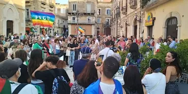 Lucera in piazza per Gaza. L'evento ha registrato una partecipazione inaspettata
