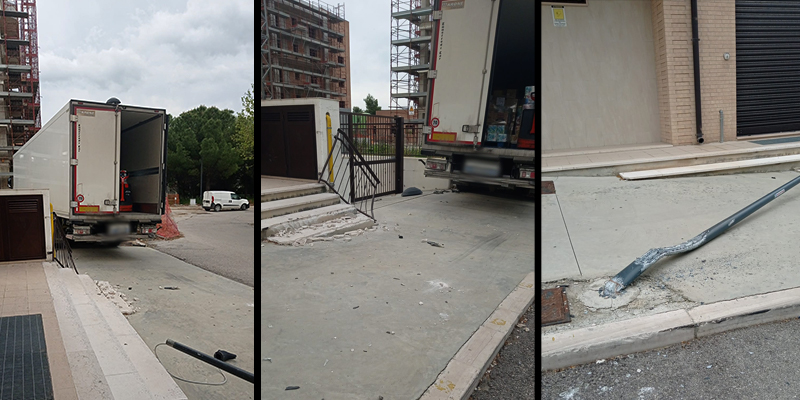 Tragedia sfiorata in via Luca Gaggioli a Lucera. Camion senza conducente si mette in movimento