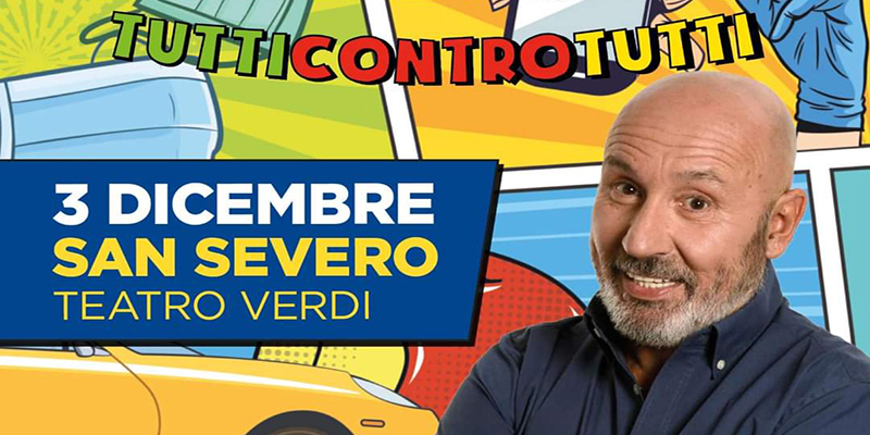 Il 3 dicembre Maurizio Battista al Teatro Verdi di San Severo