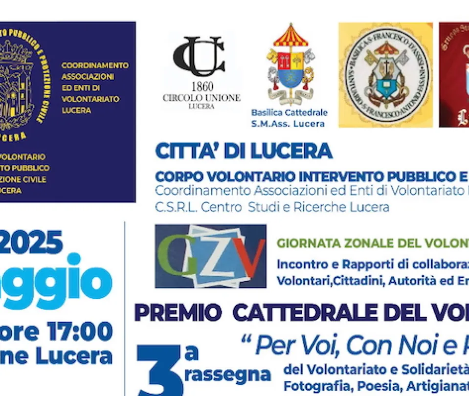 Lucera. Una giornata speciale con il Volontariato e il Premio Cattedrale 2025